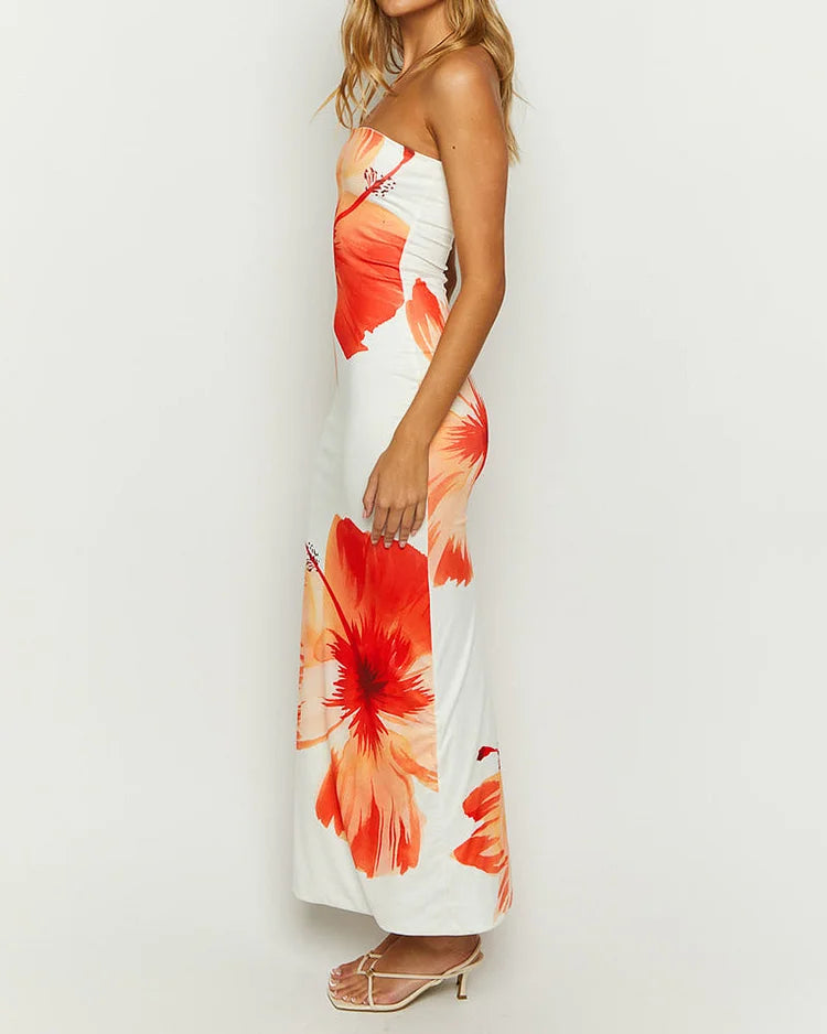 Carmine | Vestido bandeau de verano