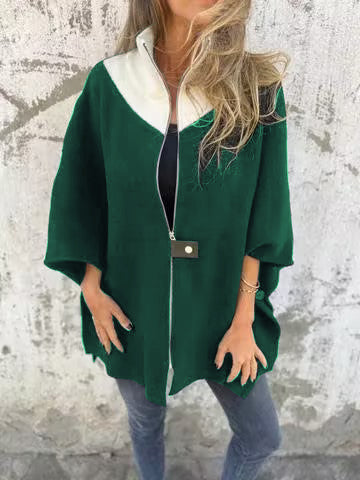 Meli | Chaqueta informal con cuello alto y cremallera.