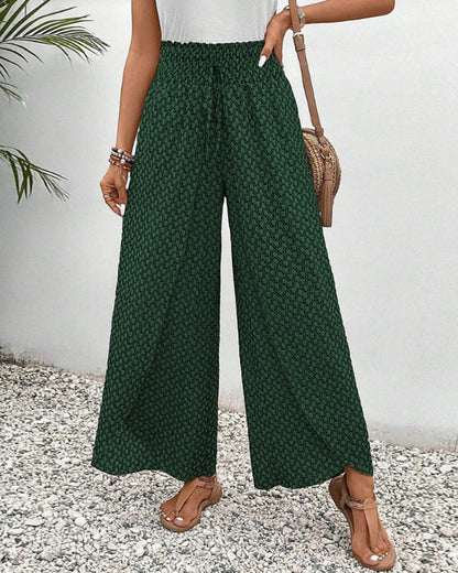 Stella | Pantalones Lisette con pierna ancha y estampado geométrico