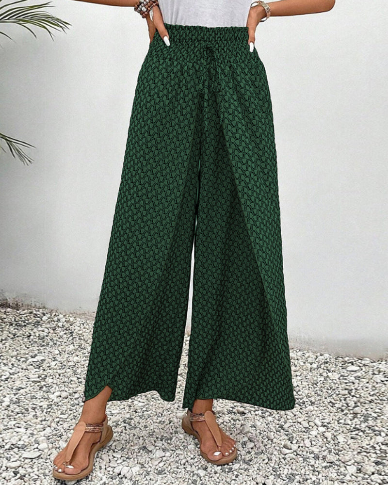 Stella | Pantalones Lisette con pierna ancha y estampado geométrico