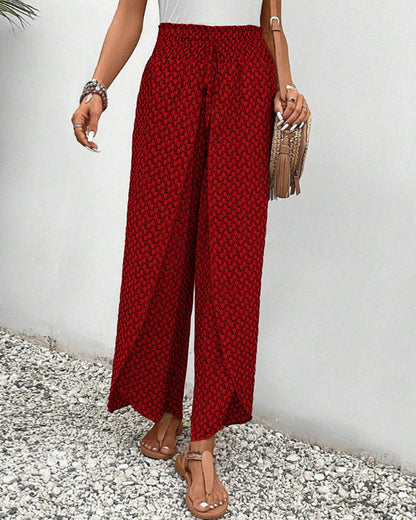 Stella | Pantalones Lisette con pierna ancha y estampado geométrico