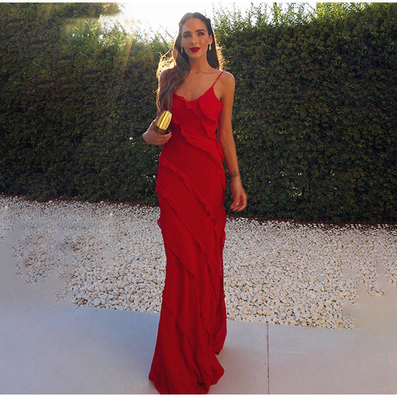 Rosaria | Elegante vestido con volantes