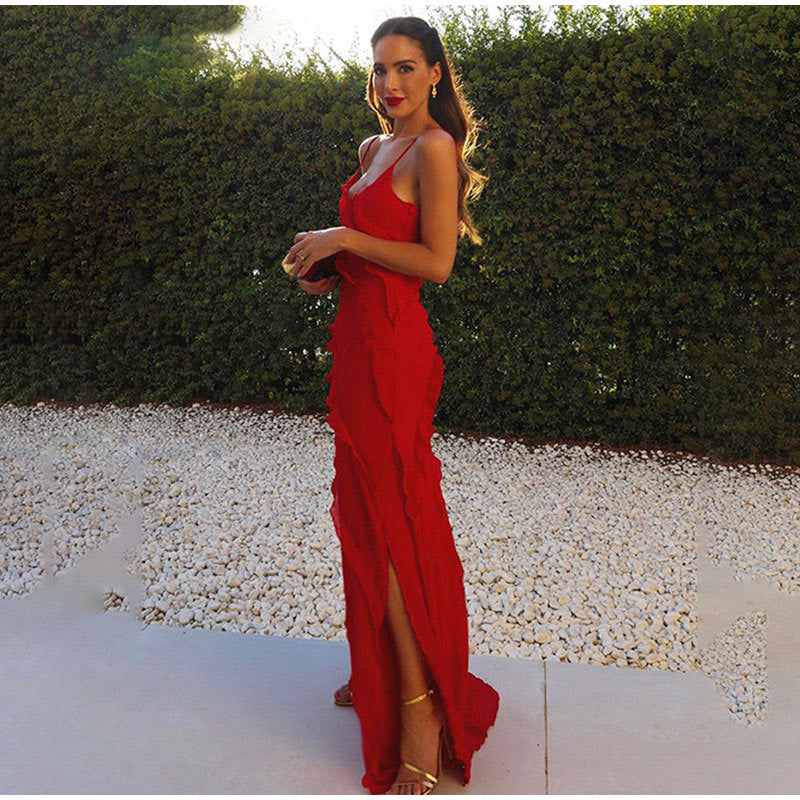 Rosaria | Elegante vestido con volantes