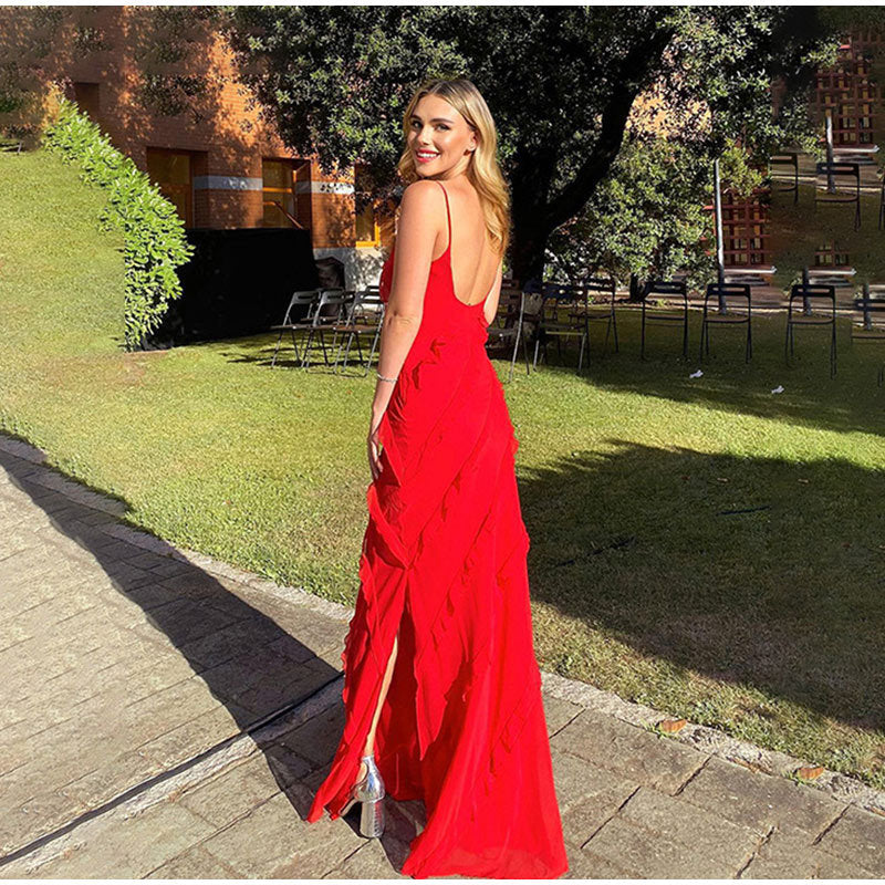 Rosaria | Elegante vestido con volantes