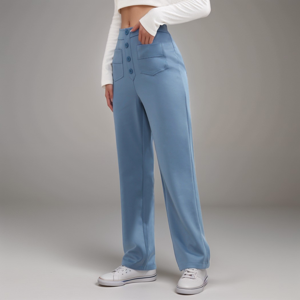 Nina | Pantalones elásticos de cintura alta