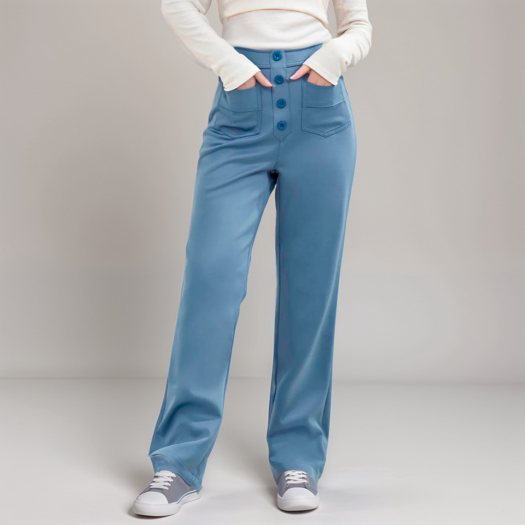 Nina | Pantalones elásticos de cintura alta