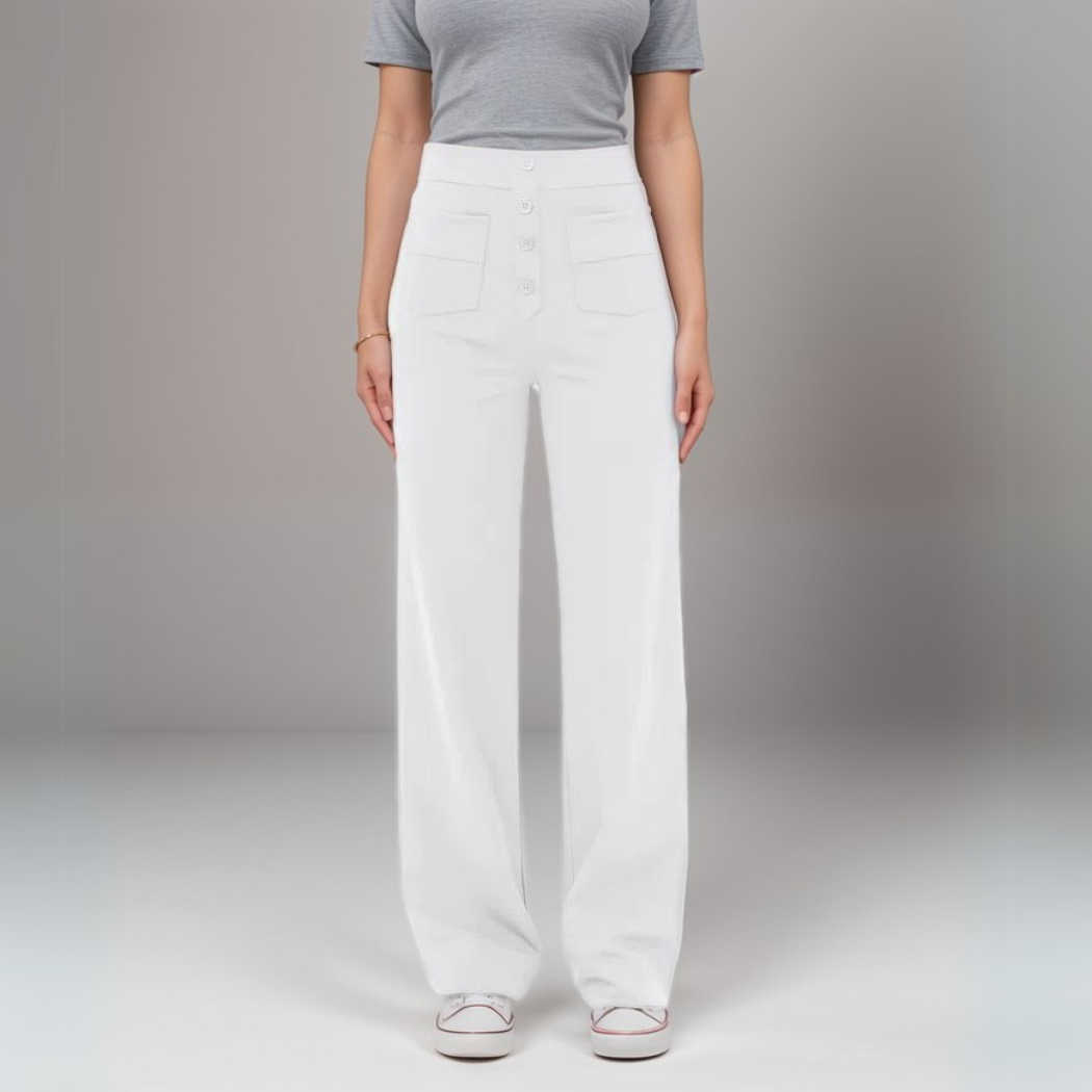 Nina | Pantalones elásticos de cintura alta