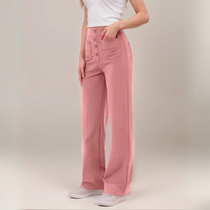 Nina | Pantalones elásticos de cintura alta
