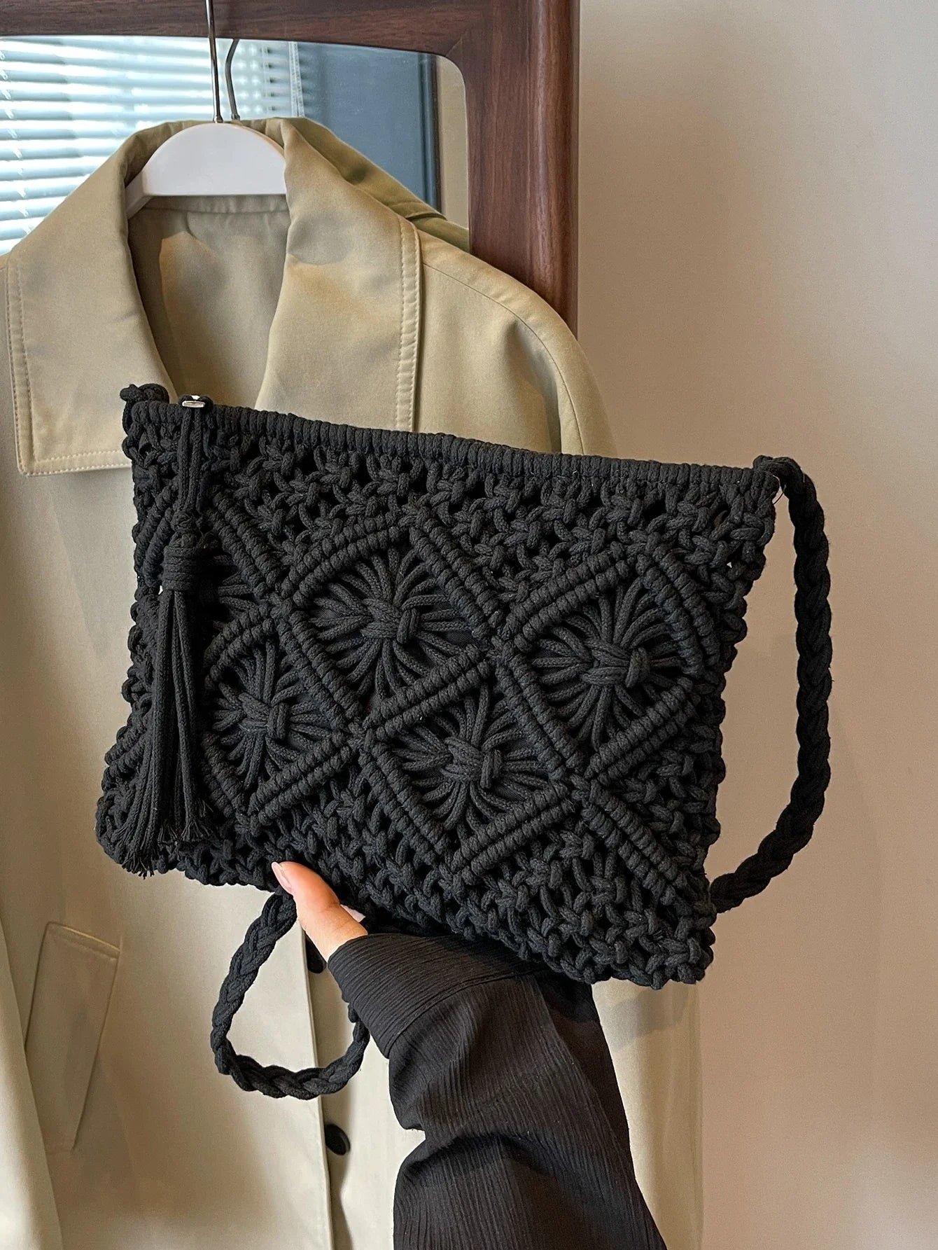 Chiara | Bolso bandolera con tejido trenzado