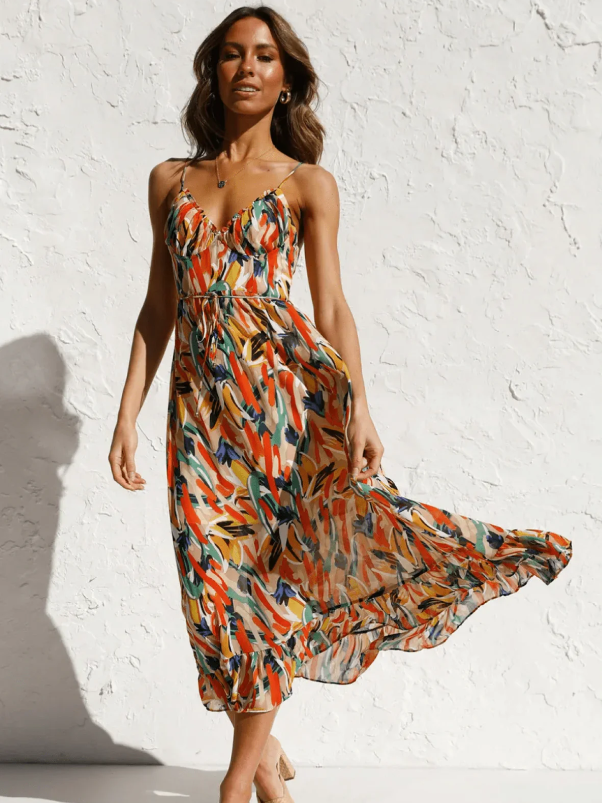 Chiara | Vestido midi de color Chiara