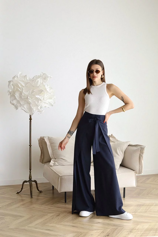 Rosetta | Pantalones de lino con pierna ancha