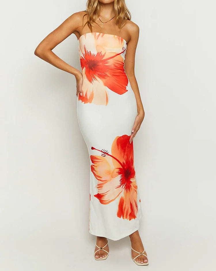 Carmine | Vestido bandeau de verano