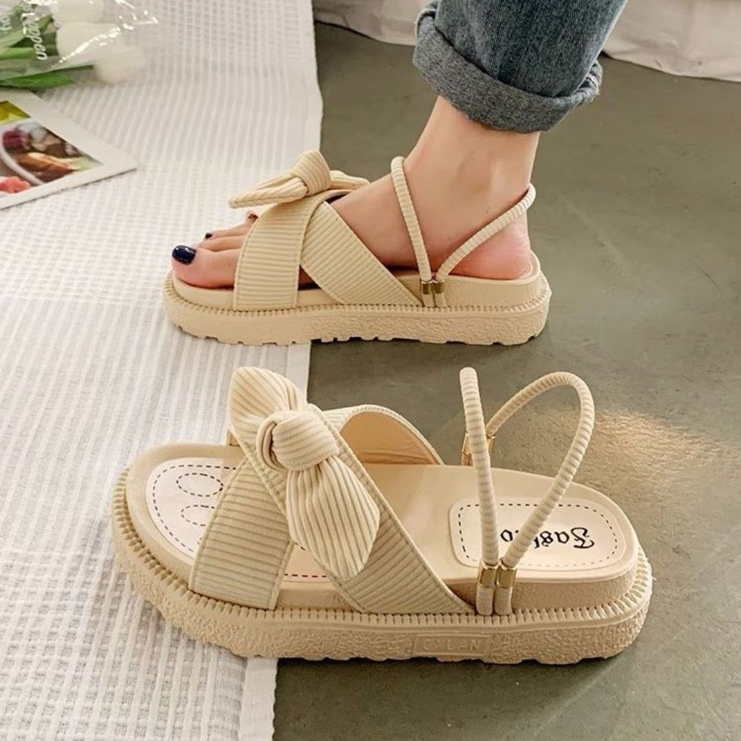 Esther | Sandalias lazo suela alta