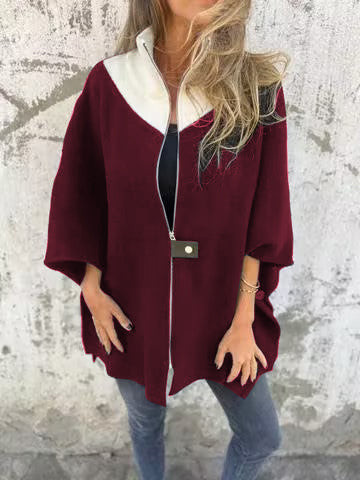 Meli | Chaqueta informal con cuello alto y cremallera.