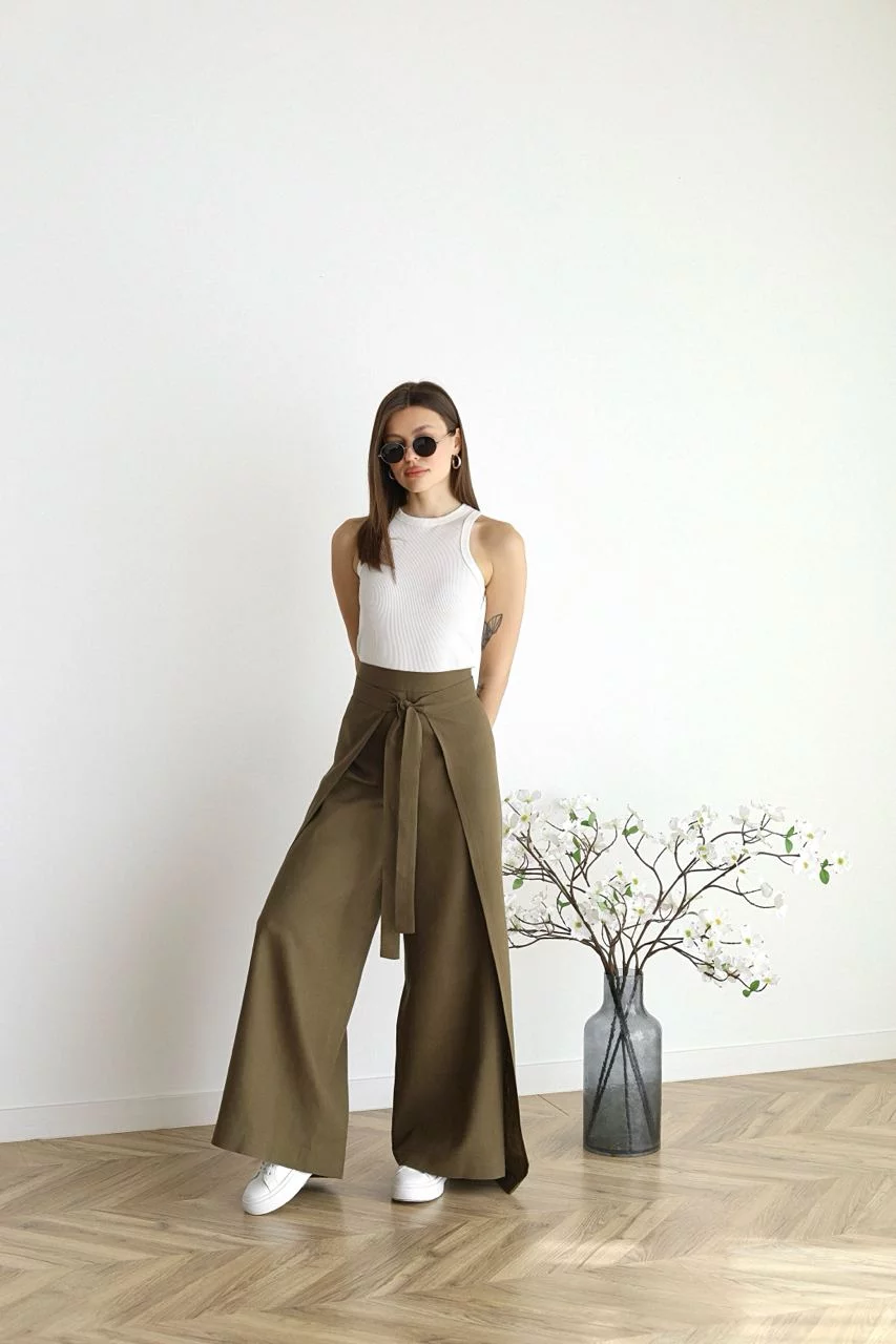 Rosetta | Pantalones de lino con pierna ancha