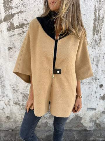 Meli | Chaqueta informal con cuello alto y cremallera.