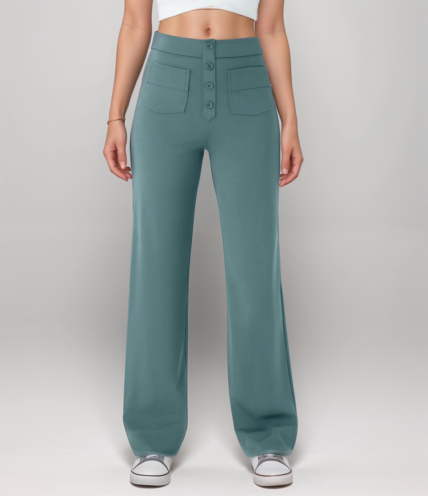 Nina | Pantalones elásticos de cintura alta