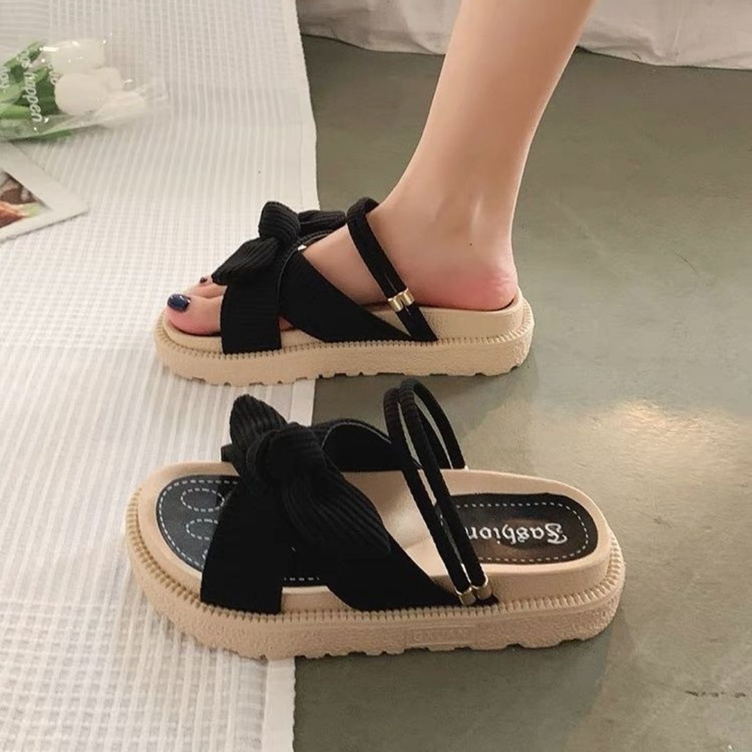 Esther | Sandalias lazo suela alta
