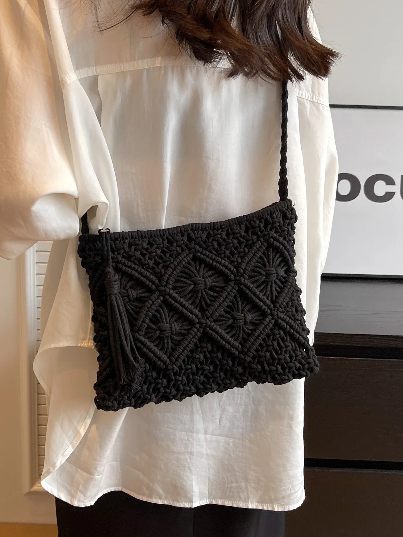 Chiara | Bolso bandolera con tejido trenzado