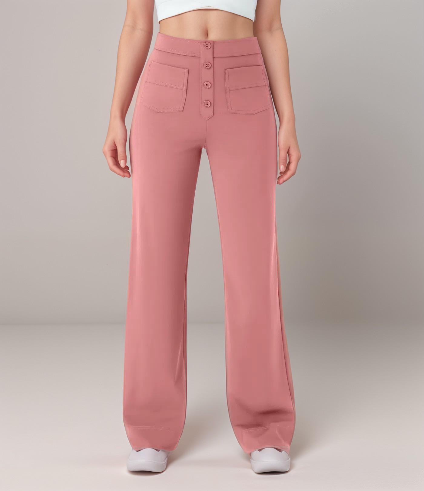 Nina | Pantalones elásticos de cintura alta