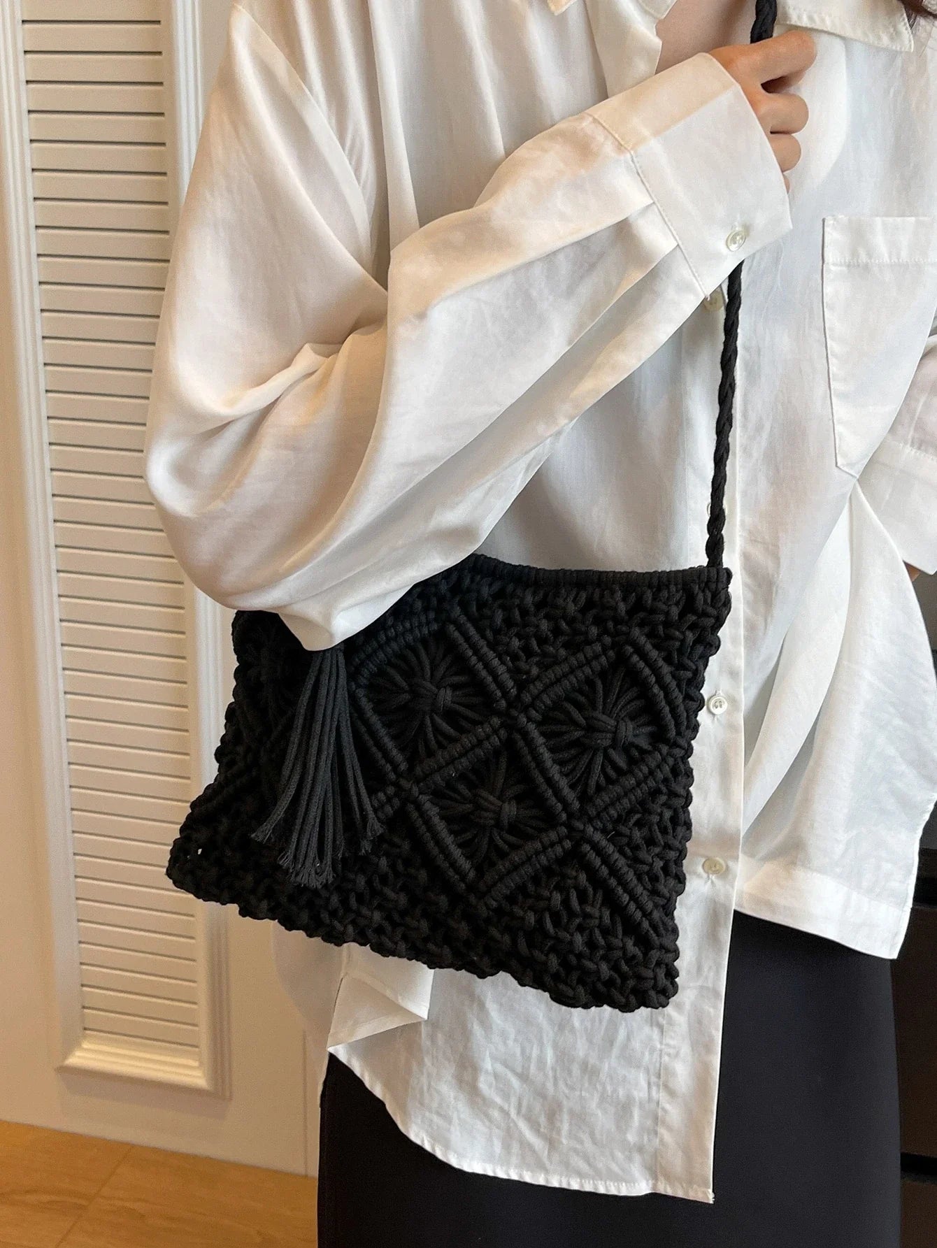 Chiara | Bolso bandolera con tejido trenzado