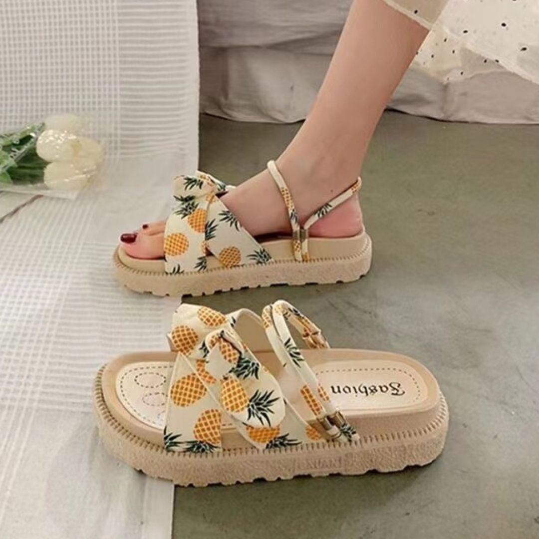 Esther | Sandalias lazo suela alta
