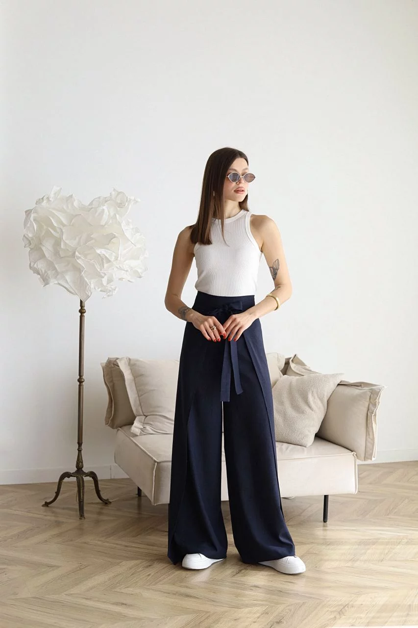 Rosetta | Pantalones de lino con pierna ancha