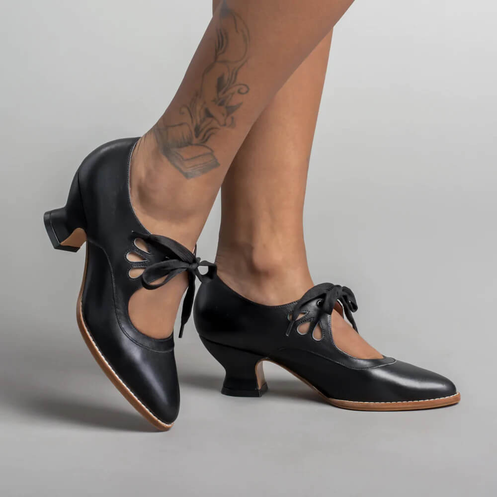 Yolanda | Tacones mediano lazo