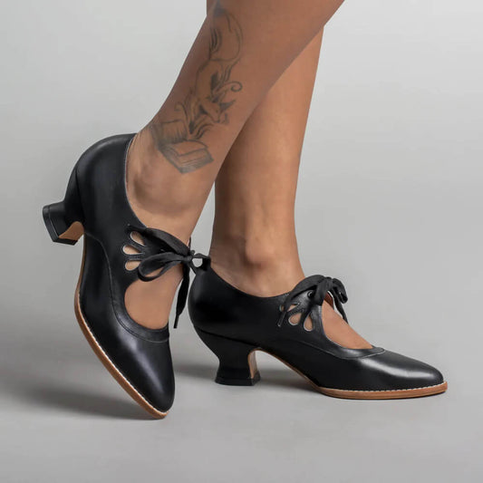Yolanda | Tacones mediano lazo