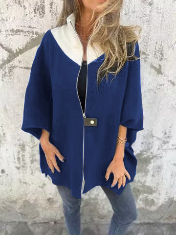 Meli | Chaqueta informal con cuello alto y cremallera.