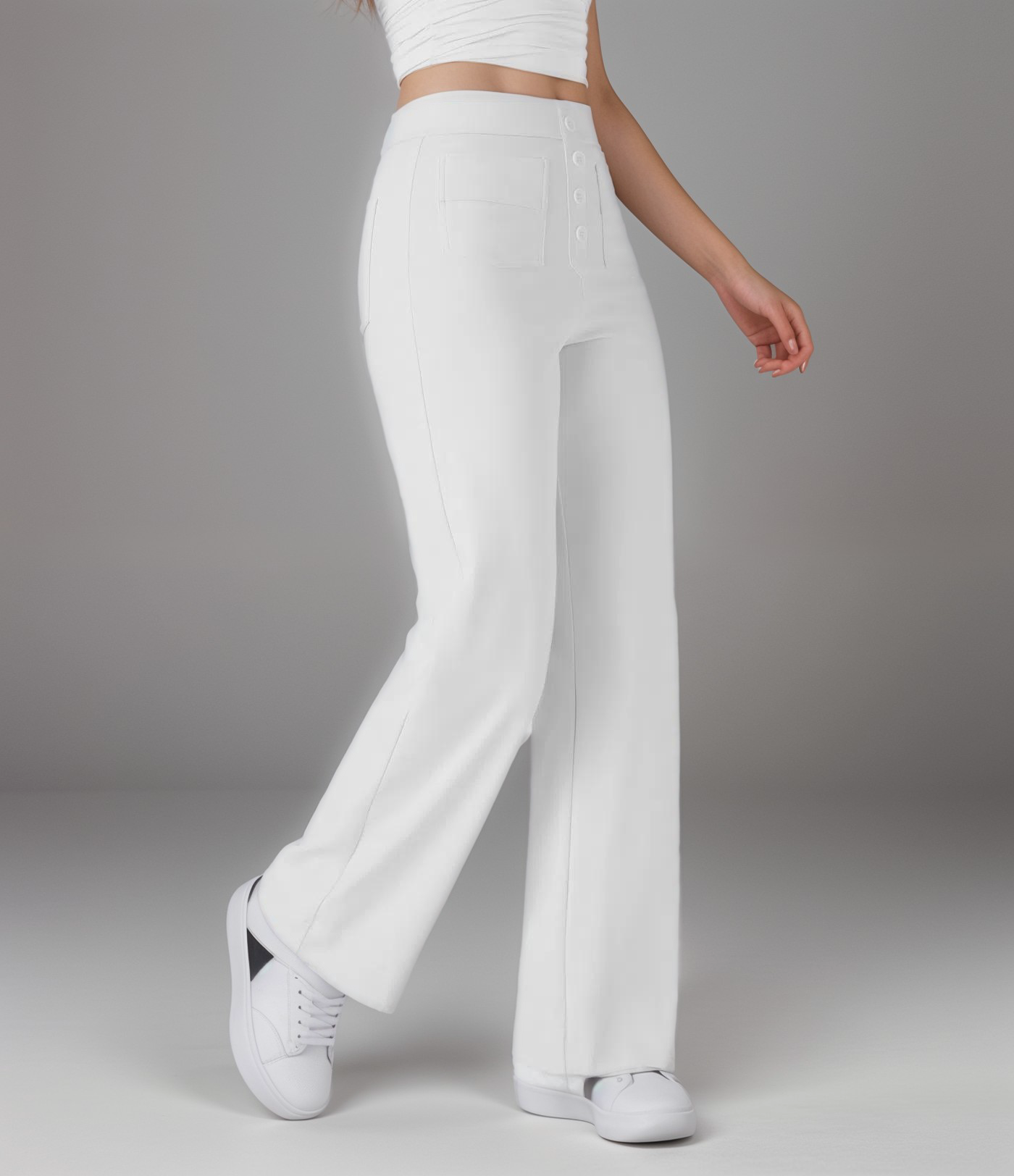 Nina | Pantalones elásticos de cintura alta