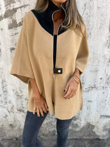 Meli | Chaqueta informal con cuello alto y cremallera.
