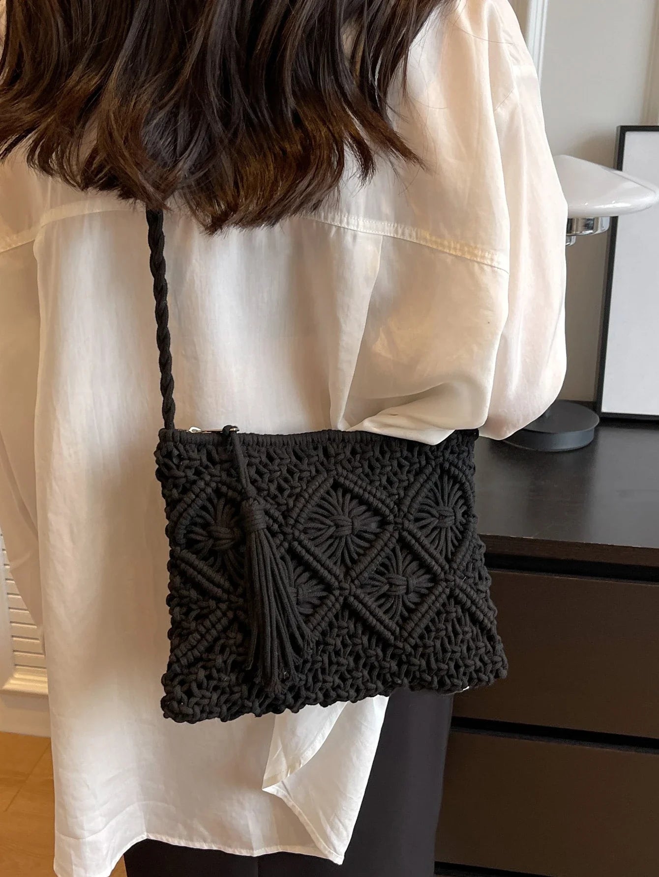 Chiara | Bolso bandolera con tejido trenzado