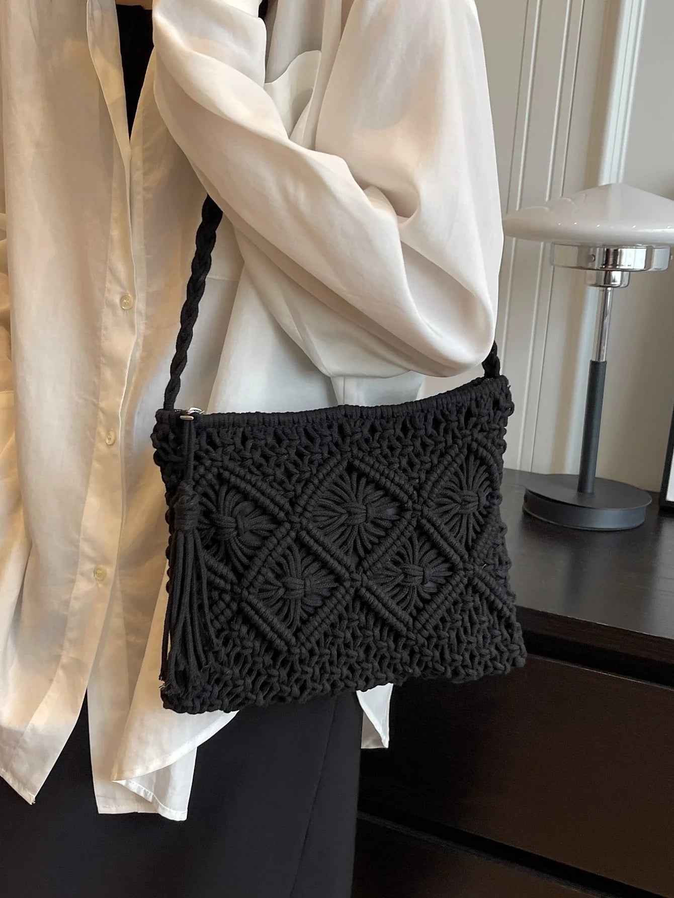 Chiara | Bolso bandolera con tejido trenzado