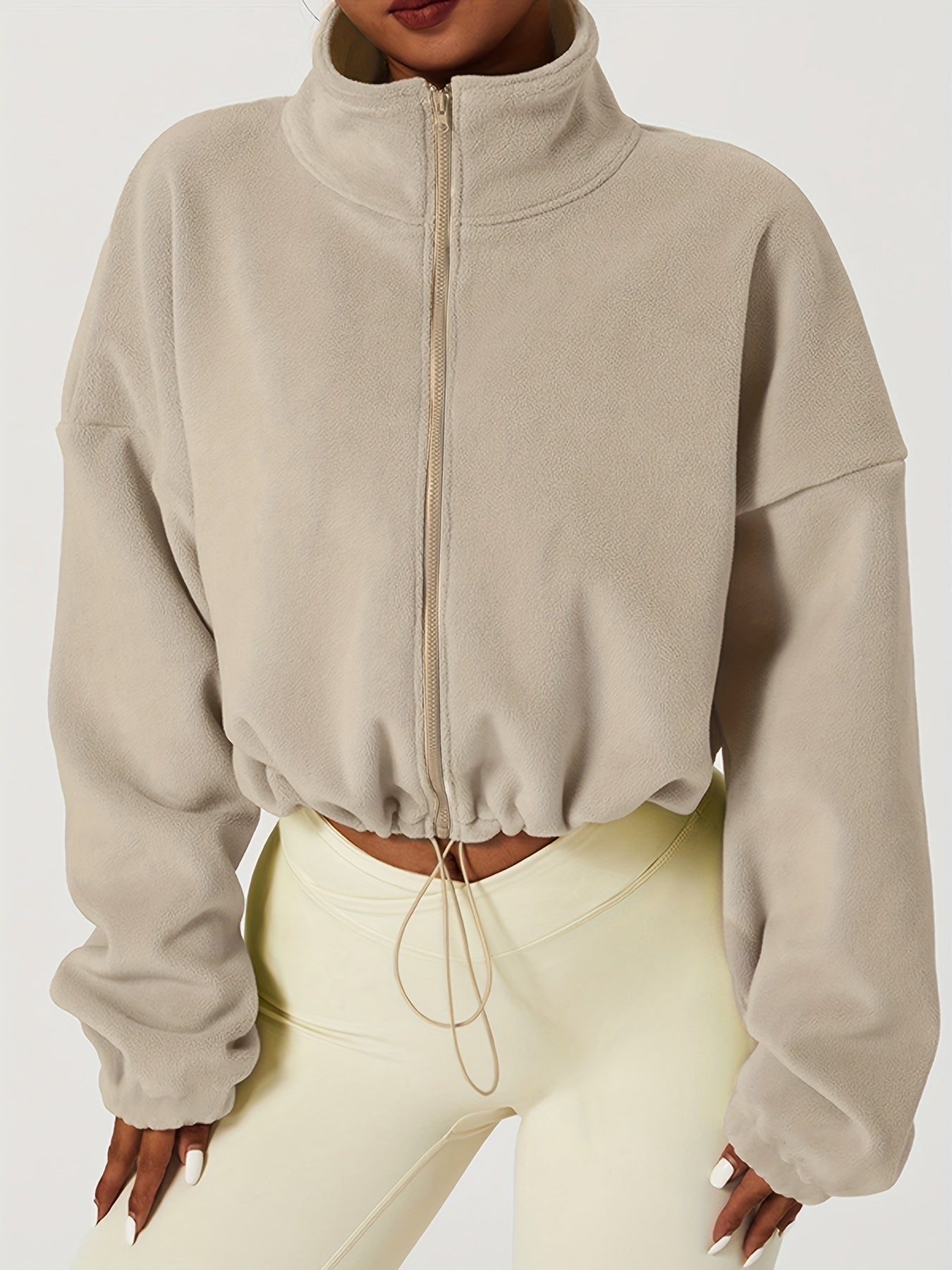 Velexia | Sudadera top corto de felpa