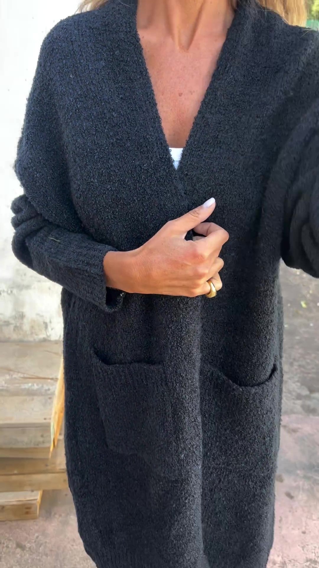 Gestrickter | Jersey oversize y desenfadado con bolsillos