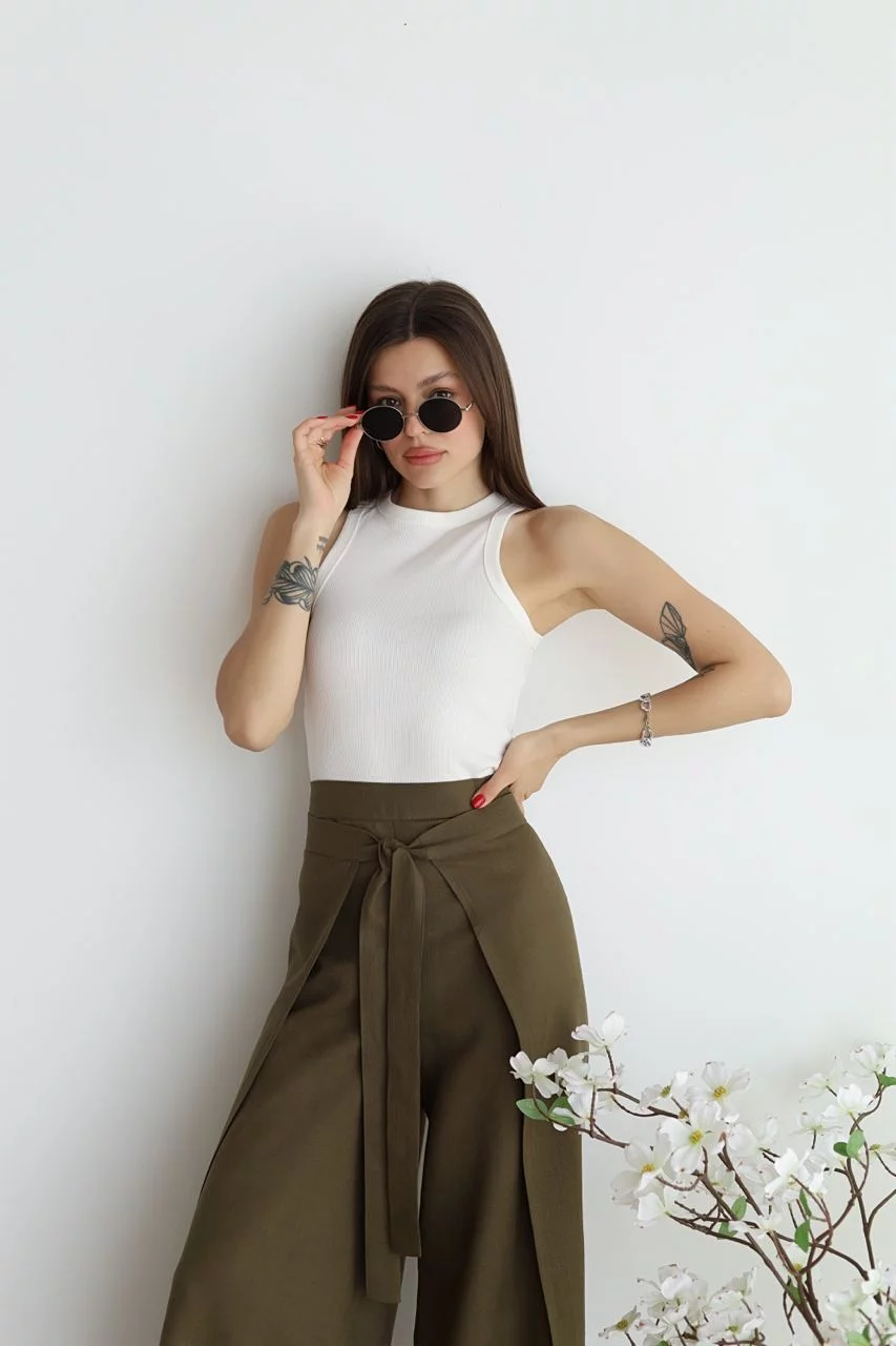 Rosetta | Pantalones de lino con pierna ancha