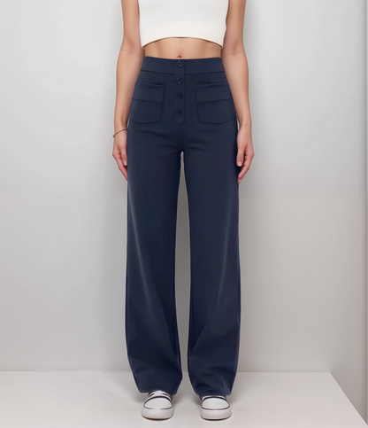 Nina | Pantalones elásticos de cintura alta