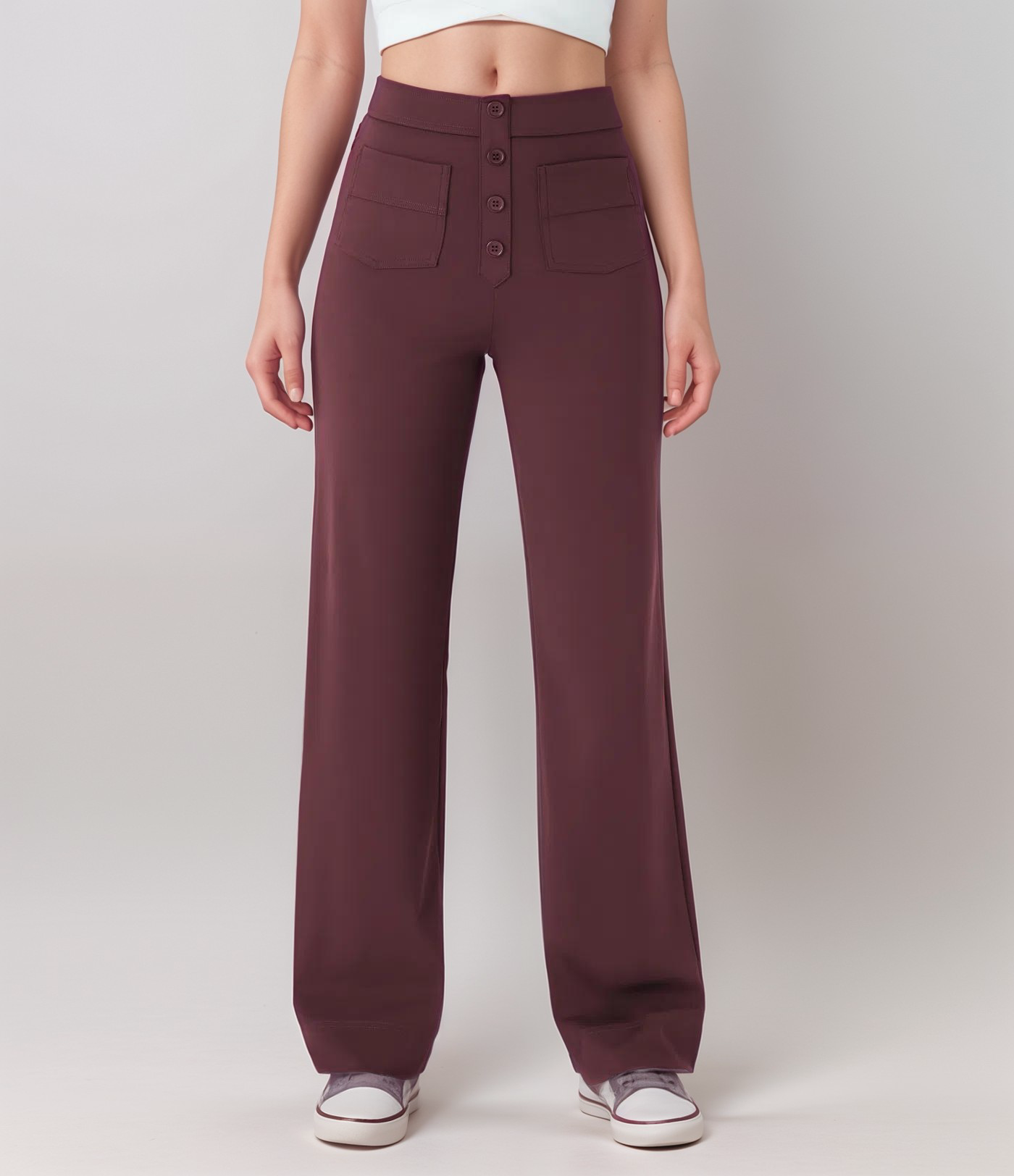 Nina | Pantalones elásticos de cintura alta