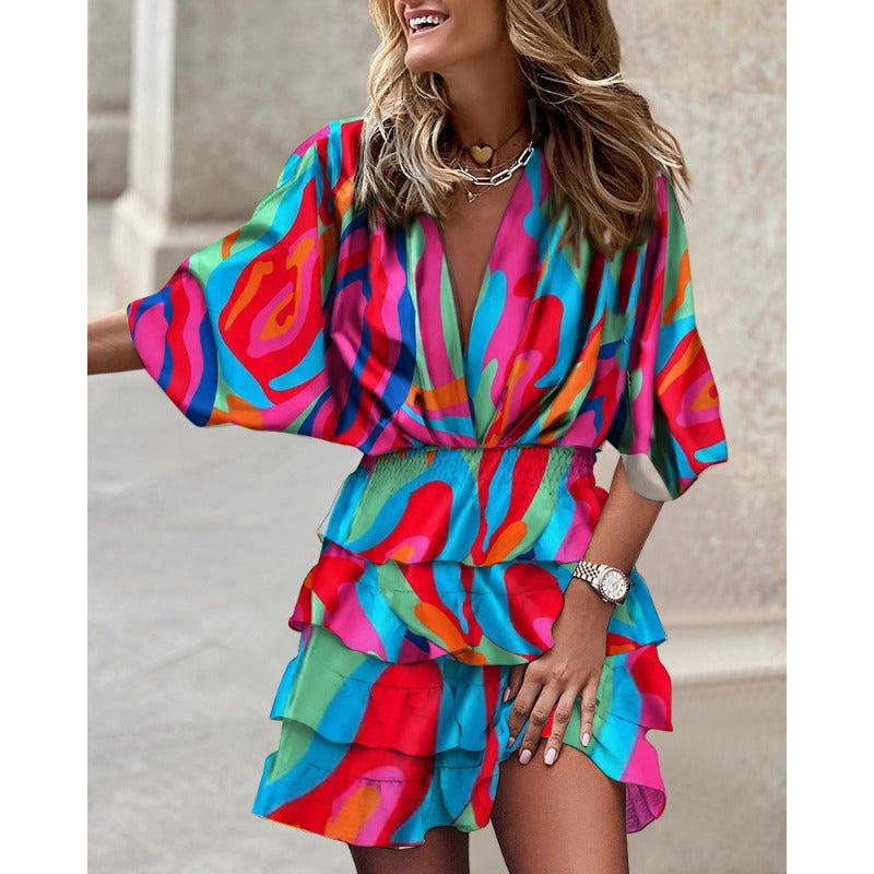 Marzia | Vestido volantes floral