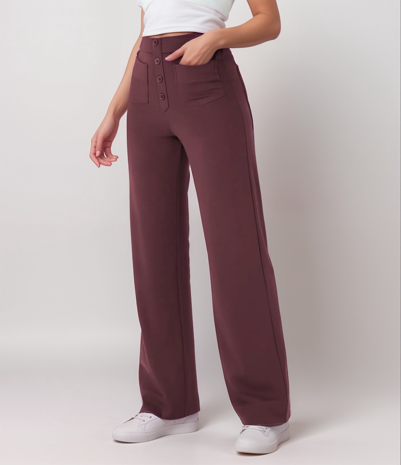 Nina | Pantalones elásticos de cintura alta