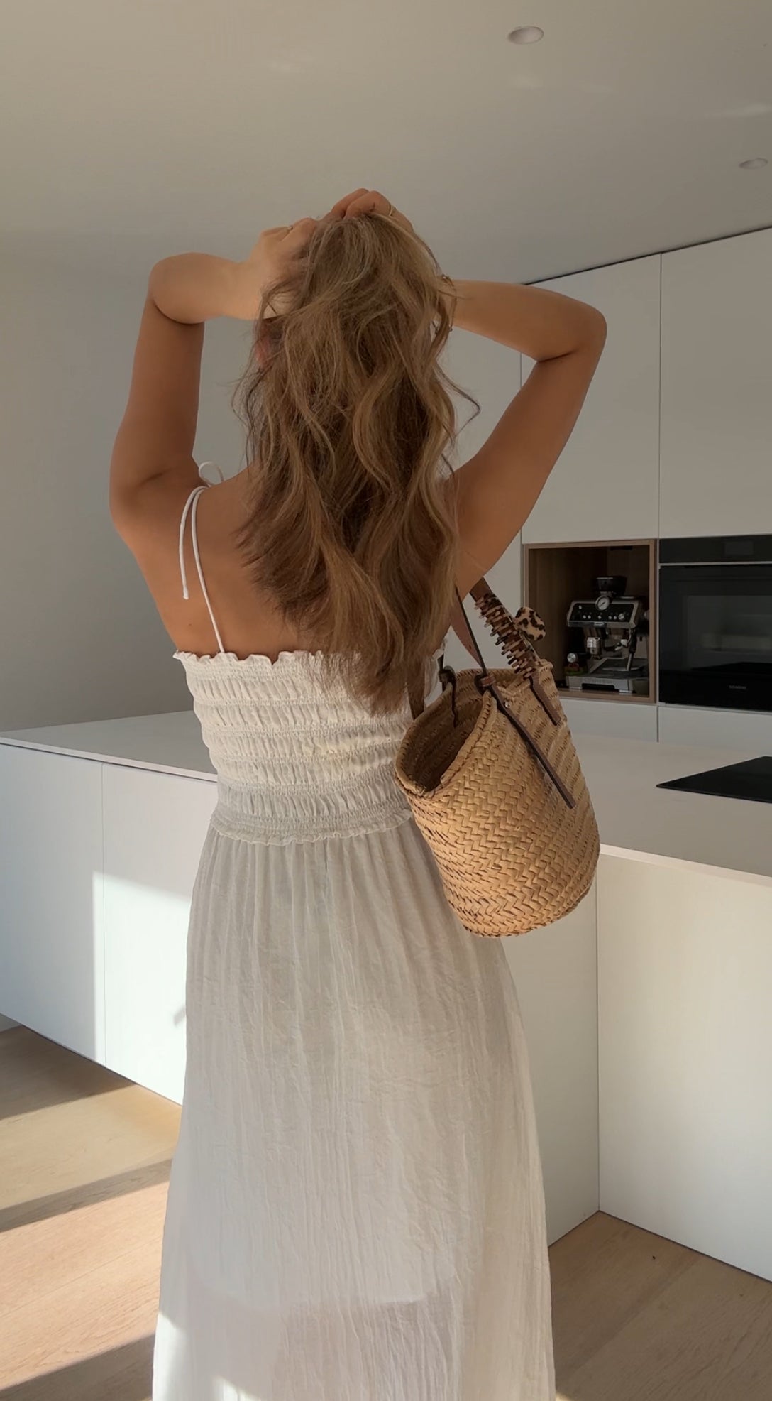 Midi | Vestido maxi de algodón coconut
