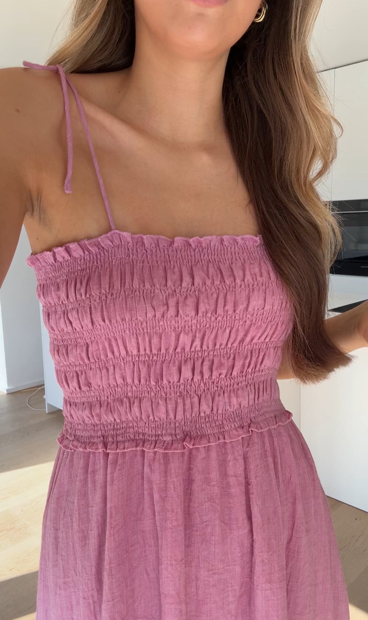 Midi | Vestido maxi de algodón coconut