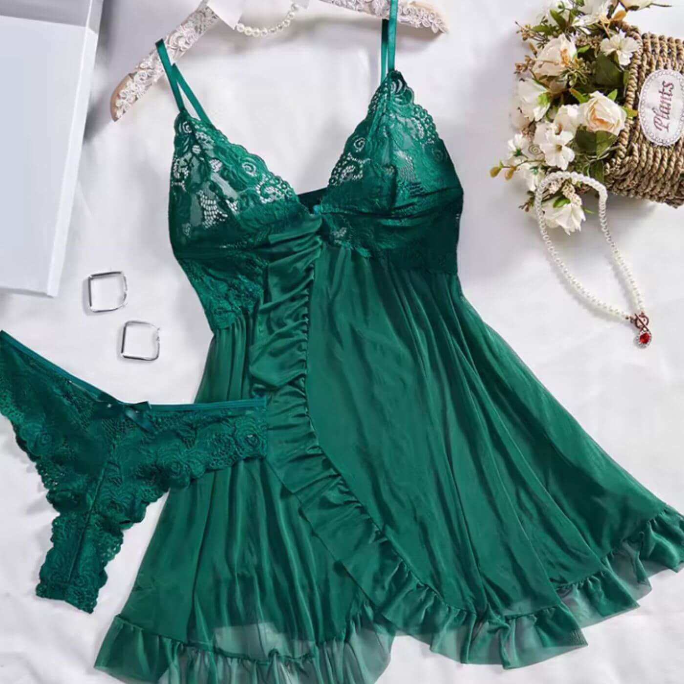 Emilia | Seductor conjunto de lencería de encaje