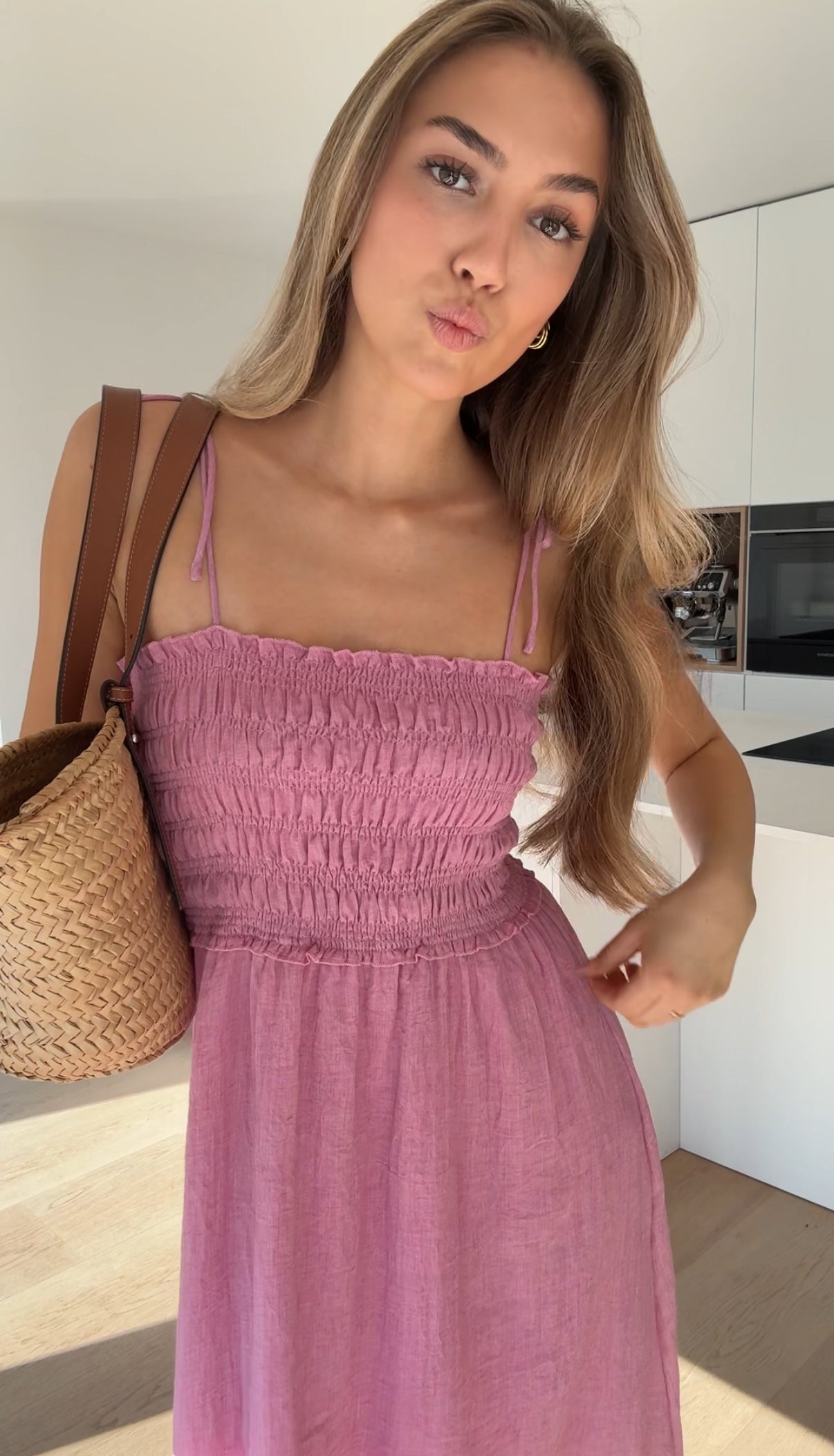 Midi | Vestido maxi de algodón coconut