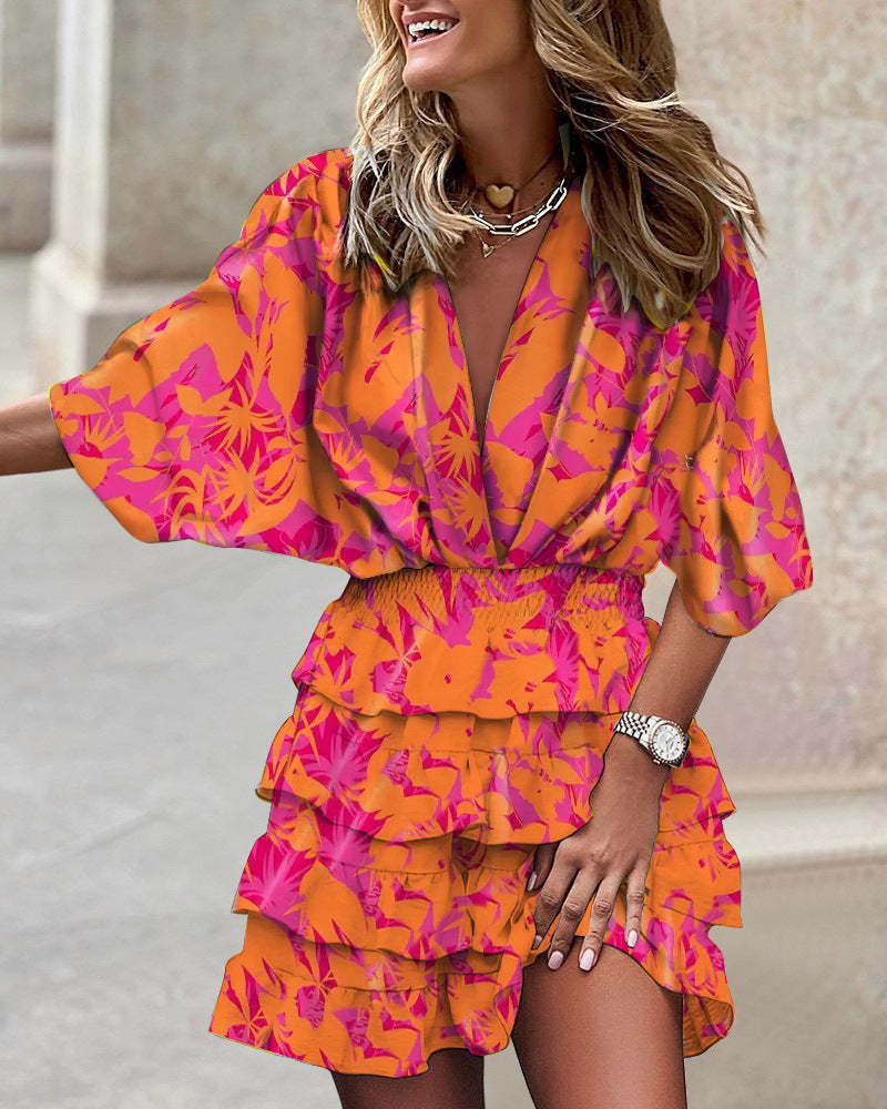 Marzia | Vestido volantes floral