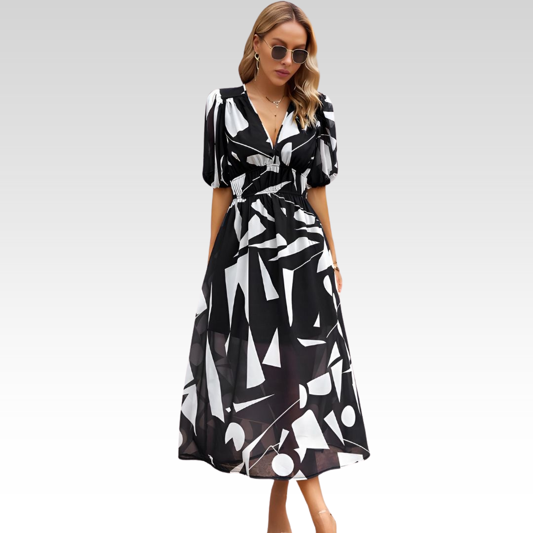 Moni | Vestido encantador con escote en V