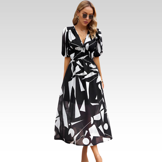 Moni | Vestido encantador con escote en V