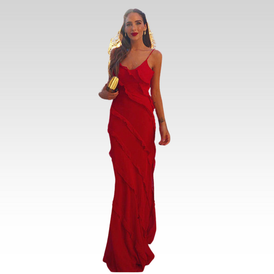 Rosaria | Elegante vestido con volantes