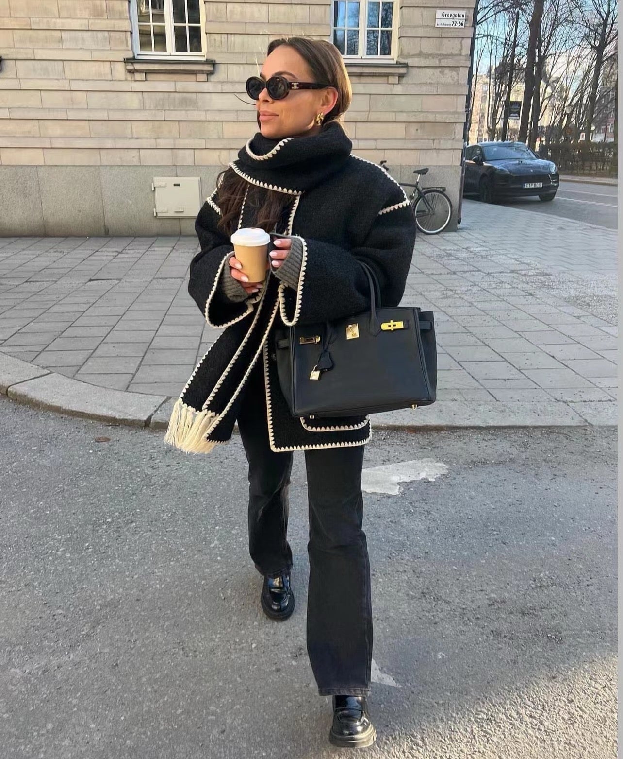 Viona | Cómoda chaqueta cruzada de lana